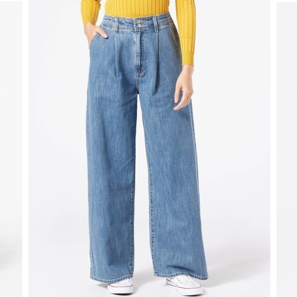 Denizen from Levi’s Denim High Rise Loose Wide Leg Jeans Size 8/W29 - Picture 3 of 16